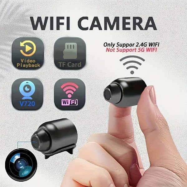 Wireless Indoor WiFi Security Camera with App Control - QKH 0