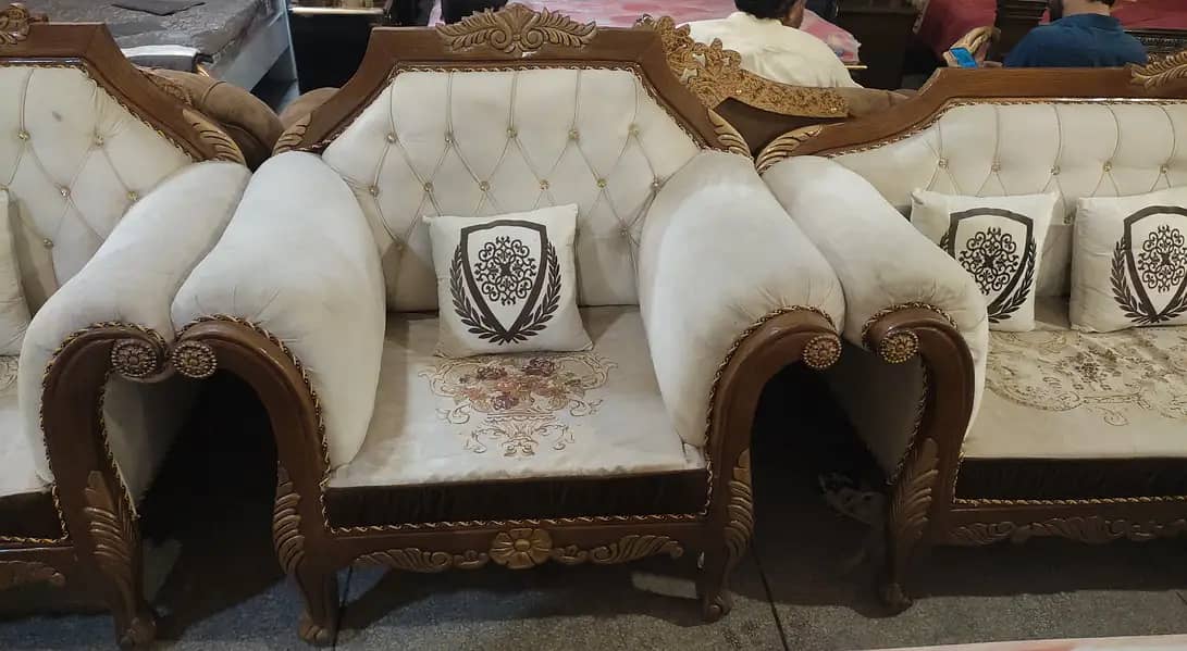 sofa set - L shape sofa - Bedroom Chair - Velvet sofa - Luxury sofa 6