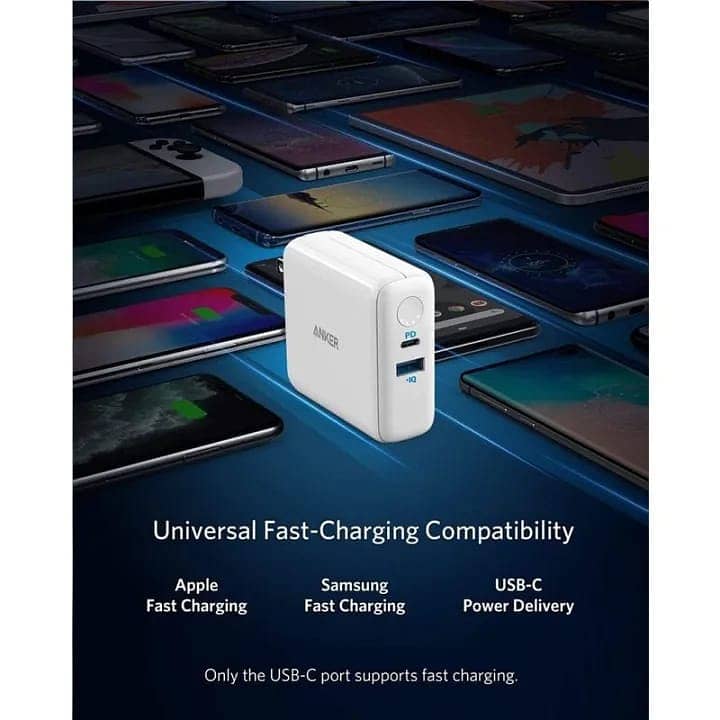 Anker PowerCore Fusion III PIQ 3.0, 18W USB-C Portable Charger 2-in-1 5