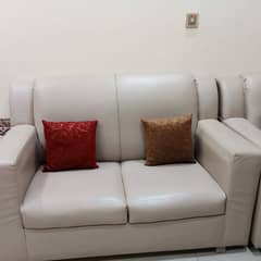 Trio sofa set for sale . . . full leather covers