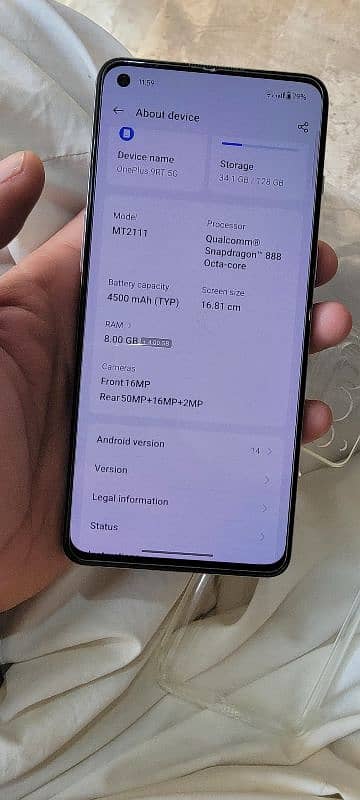 ONEPLUS 9RT 8GB RAM 128GB SNAPDRAGON 888 DUAL SIM NON PTA . 7