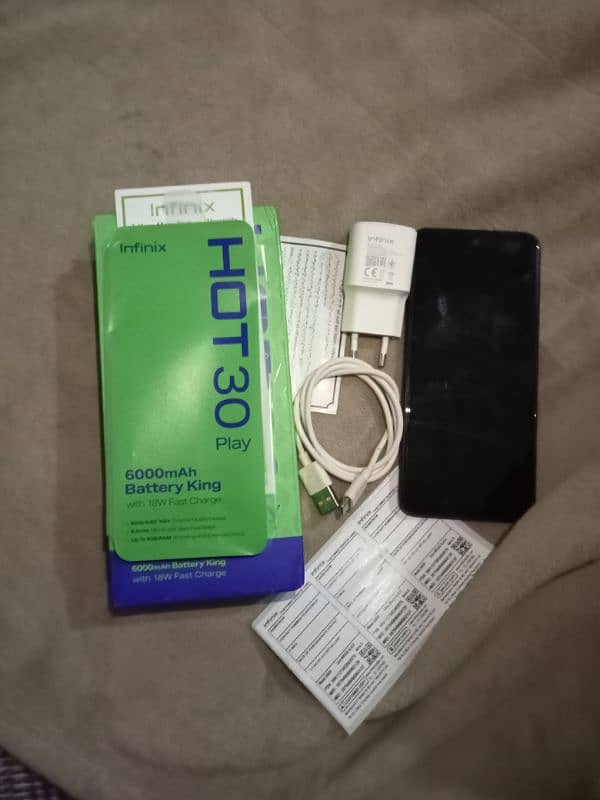 Infinix Hot 30 Play 4 64 10 10 Condition With Box Original Charger 0