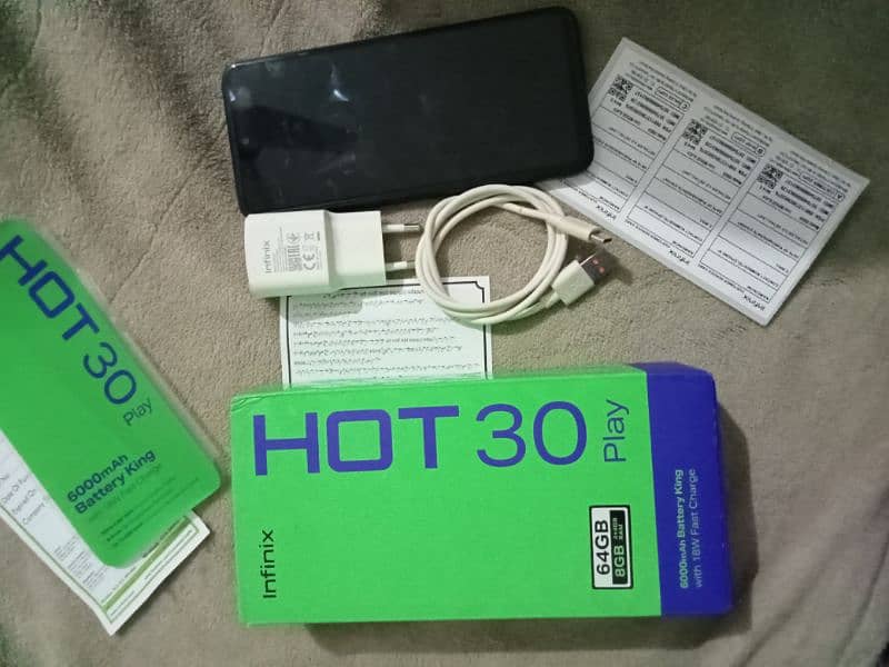 Infinix Hot 30 Play 4 64 10 10 Condition With Box Original Charger 2