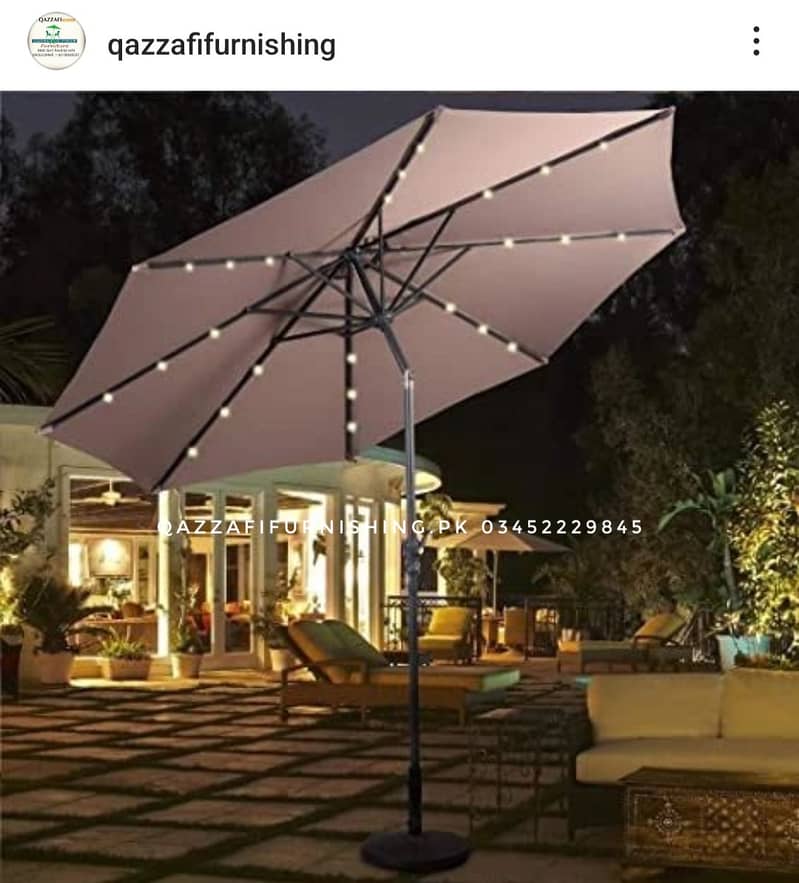 umbrella garden umbrella outdoor umbrella solar umbrella LED light 1