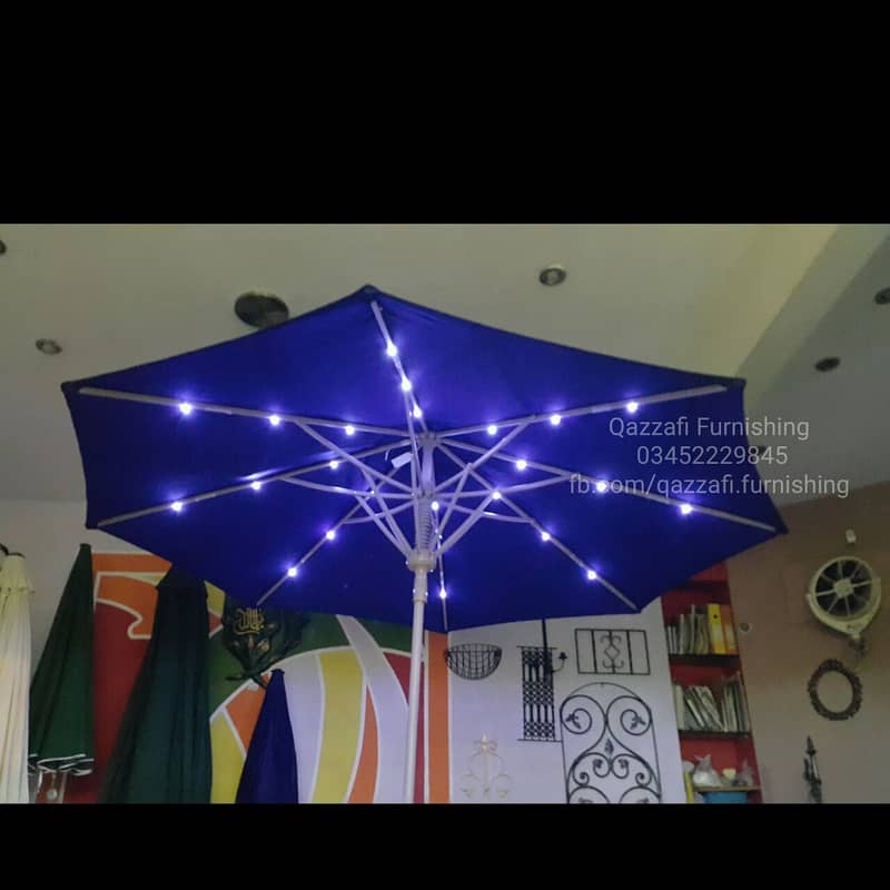 umbrella garden umbrella outdoor umbrella solar umbrella LED light 3