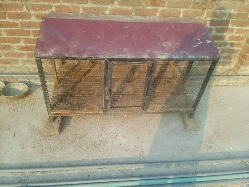 Iron cage for hen in a good condition for sale in Jhelum city 4