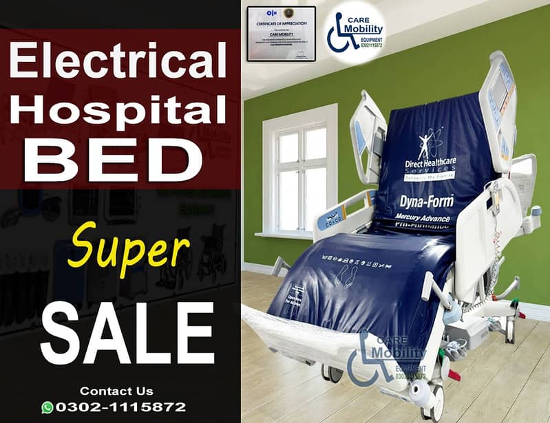 ICU bed / Hospital bed /Medical Bed /surgical Electric Bed Patient bed 15