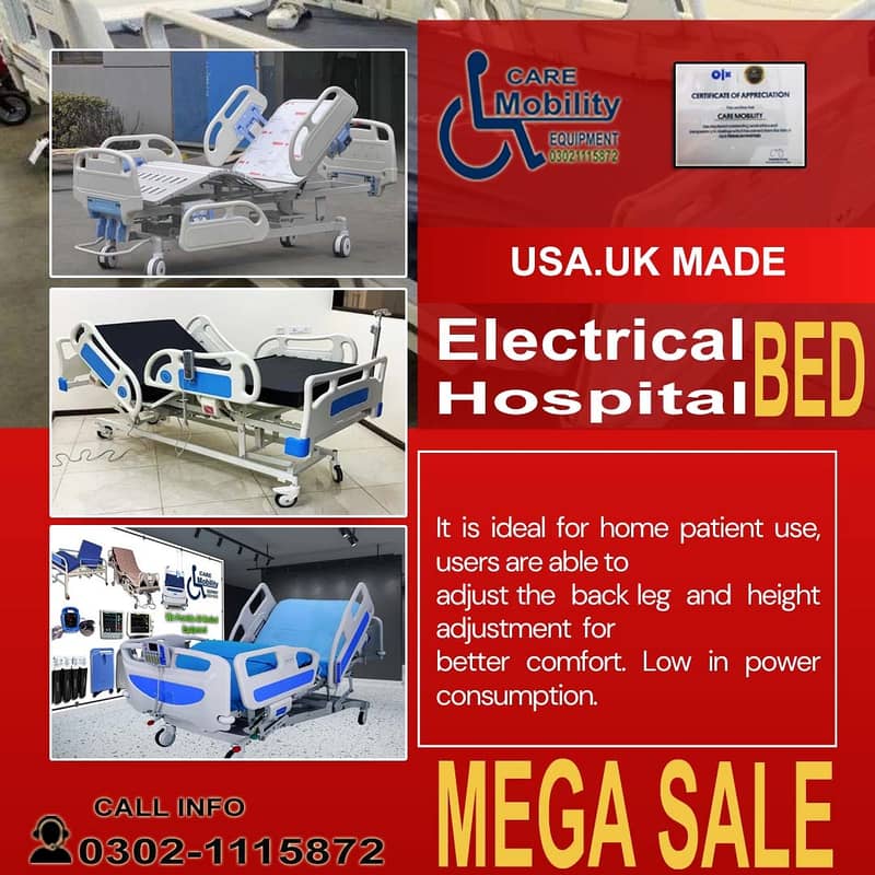 ICU bed / Hospital bed /Medical Bed /surgical Electric Bed Patient bed 19