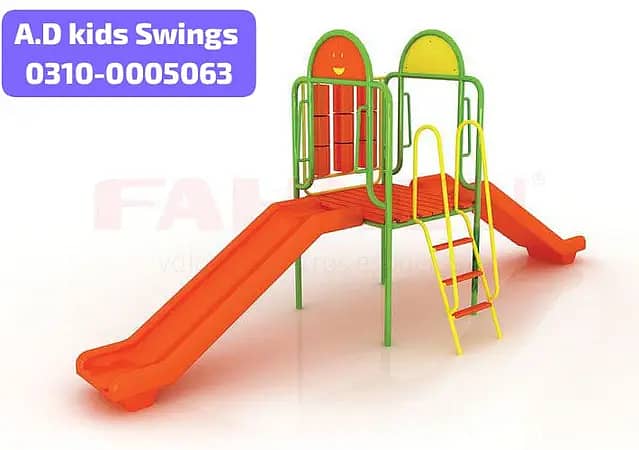 Swings|Slide|Seesaw|Marygoround|Bench|Gazibo|Tree House|Park Setup 2