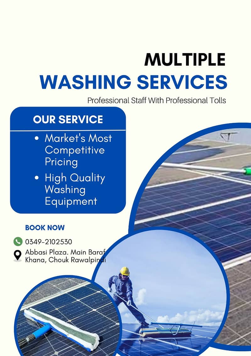 Solar panel wash & Solar panel cleaning services 0