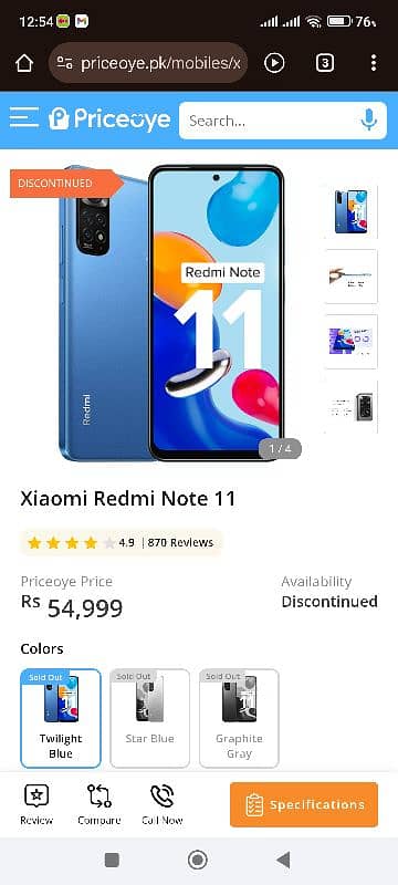 redmi note 11 6+2 /128 3