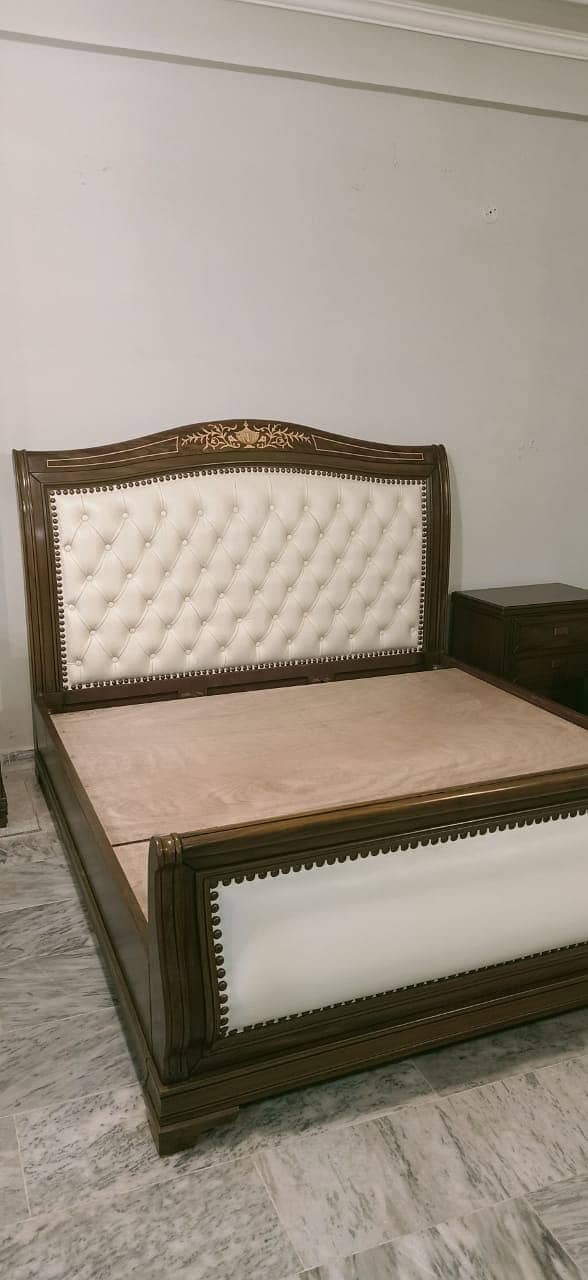 bed side dressing / Double bed / wooden bed / bed set / Furniture 6