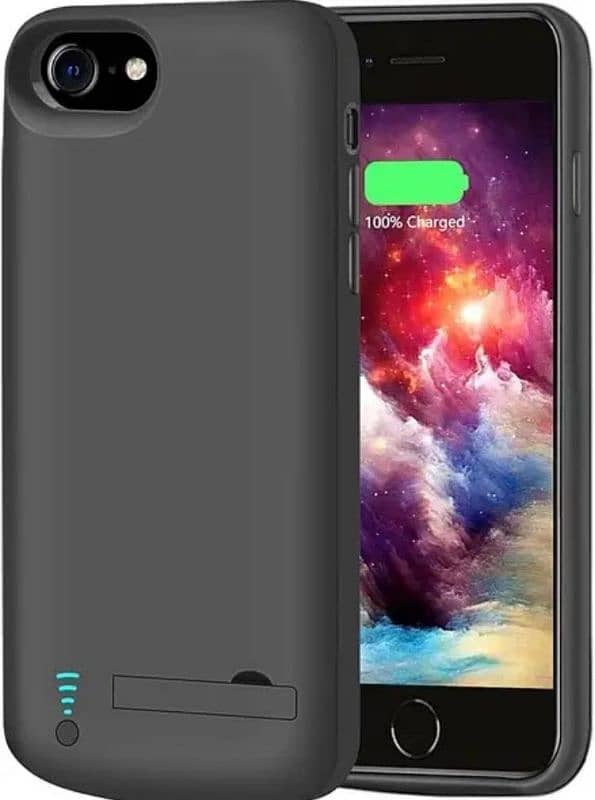 Smart Battery Case for iPhone 8/7/6s/6/ SE(2022/2020), 5500mAh 0