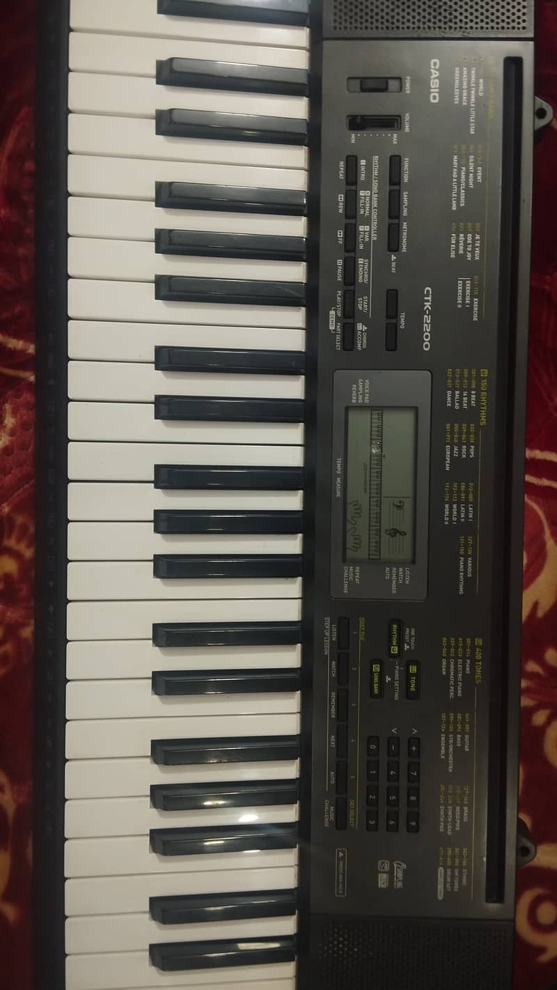 Casio piano Ctk 2200 like a new 1