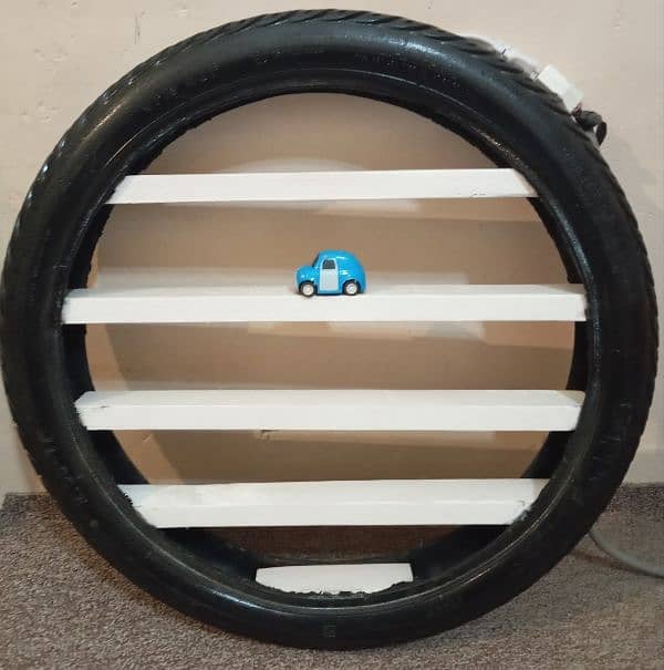 Tyre rack for kids cars 2