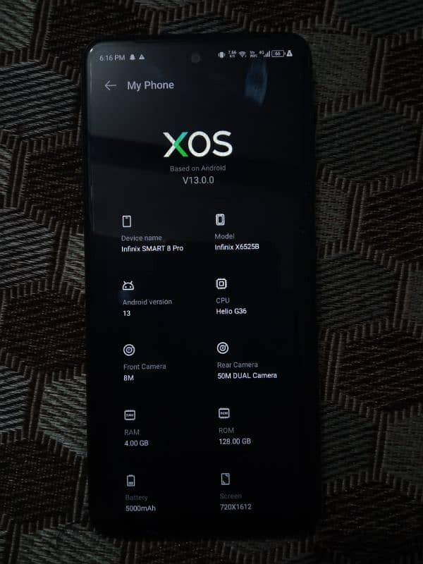 Infinix Smart 8 pro 4+4/128 GB price is negotiable 2