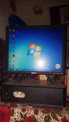 Complete setup Dell 14 inch LCD core dual 2 CPU