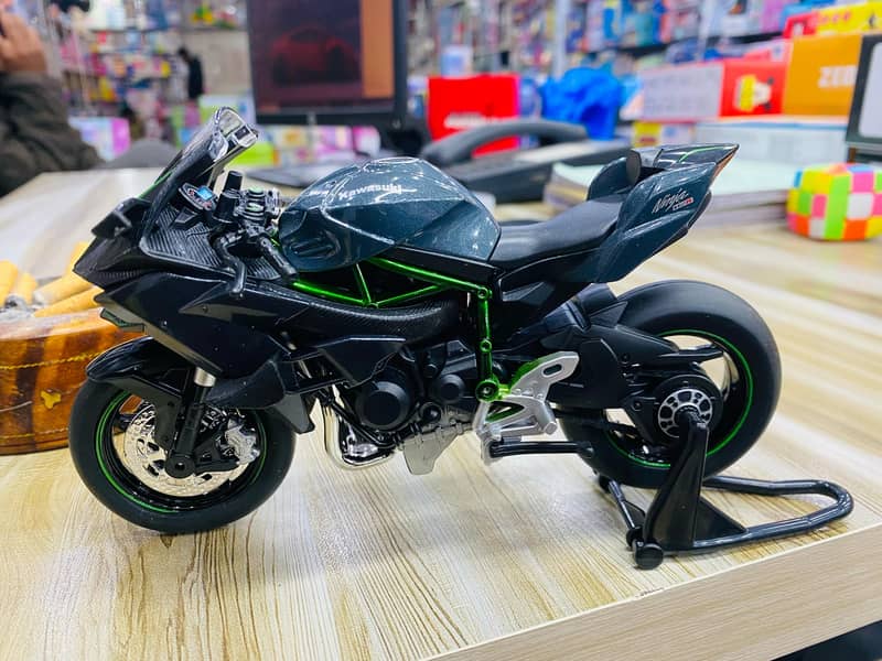 Kawasaki Ninja H2 supersport bike H2R scale motorcycle Diecast 10