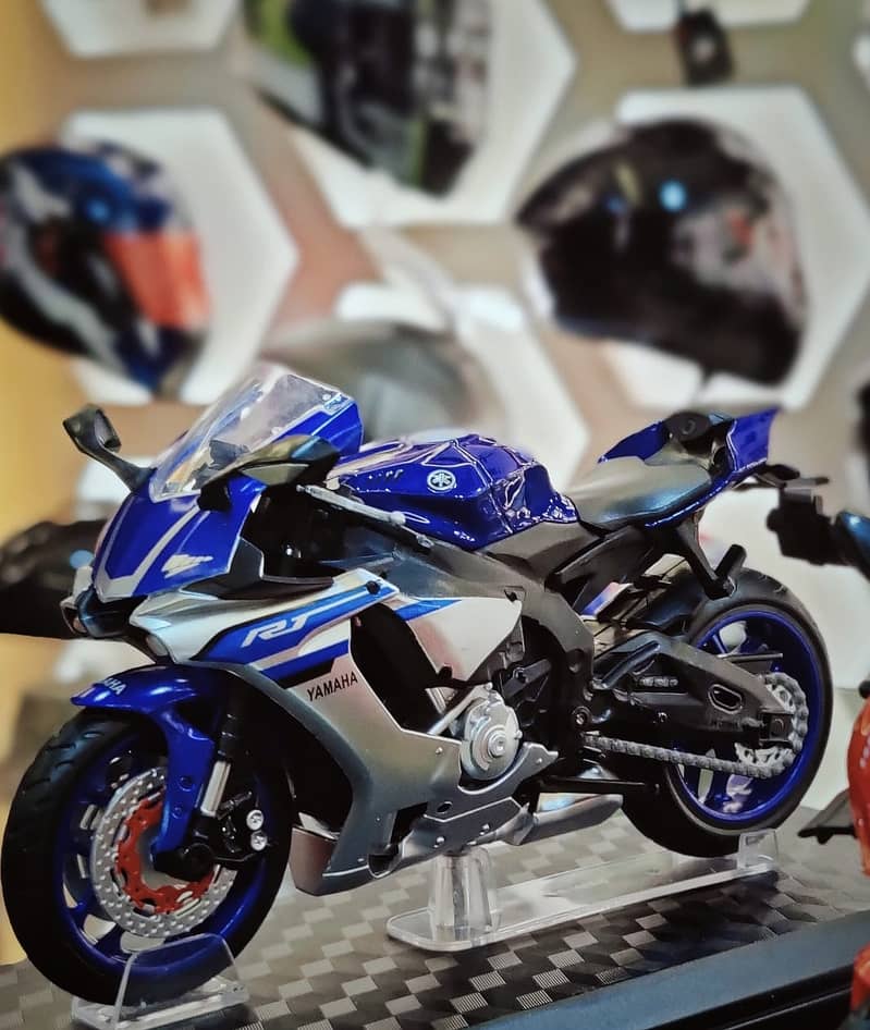 Kawasaki Ninja H2 supersport bike H2R scale motorcycle Diecast 18