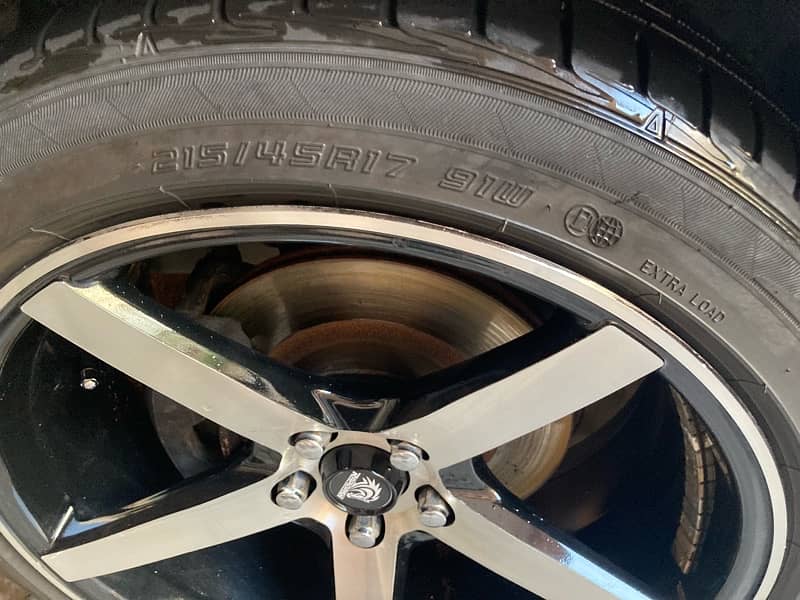 vossen cv3 100 pcd 17 inch dunlop tyres 6