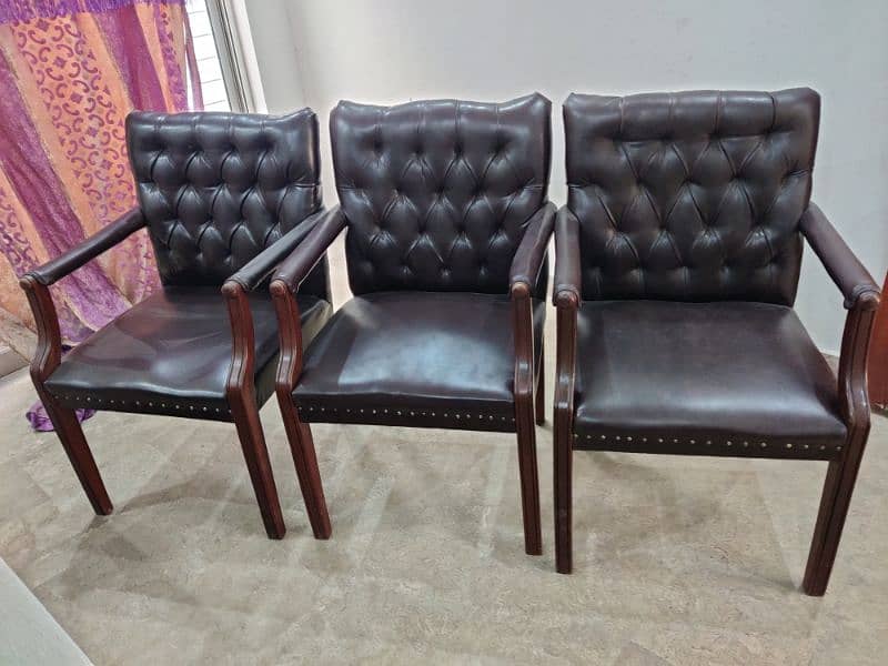 4 Sofa E executive visitors chairs one executive Office chair for sale 1