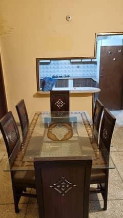 Dinning Table with 6 Chairs in DHA .