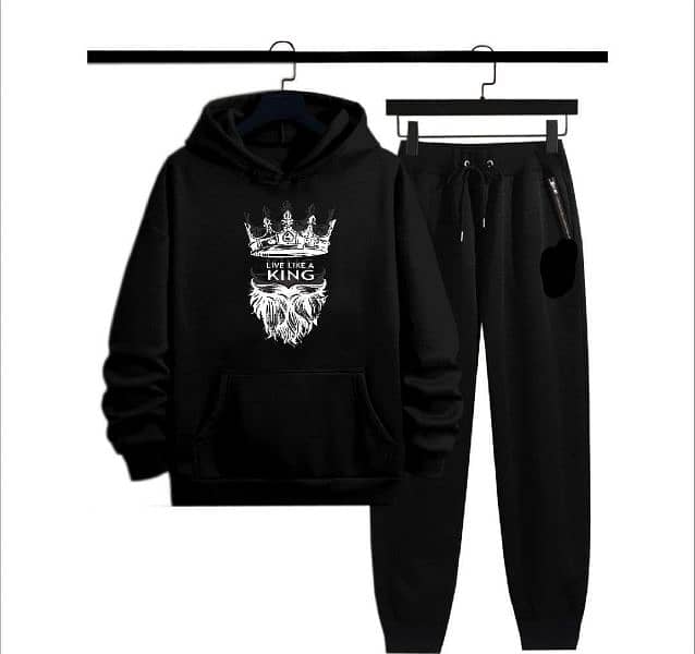 men's fleece graphic sublimation hoodie track suit 6