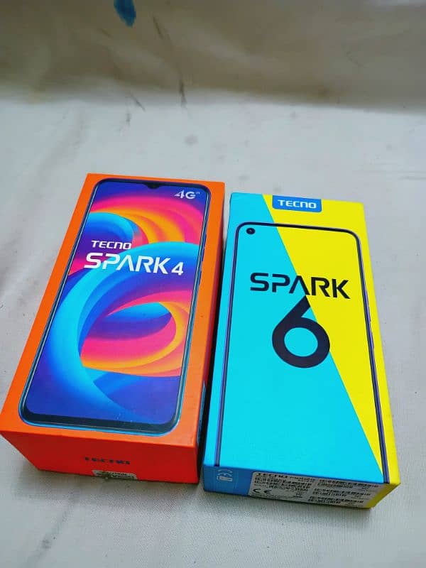 Tecno spark 6 and Tecno spark 4 10