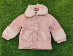 1Pc Girls fleece plain Jacket