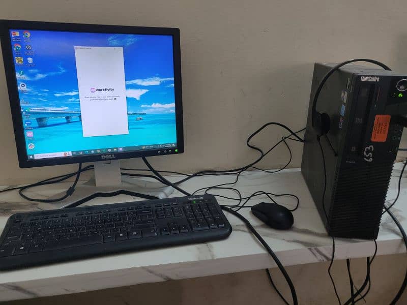 Complete setup think center lenovo AMD A4-5300 2