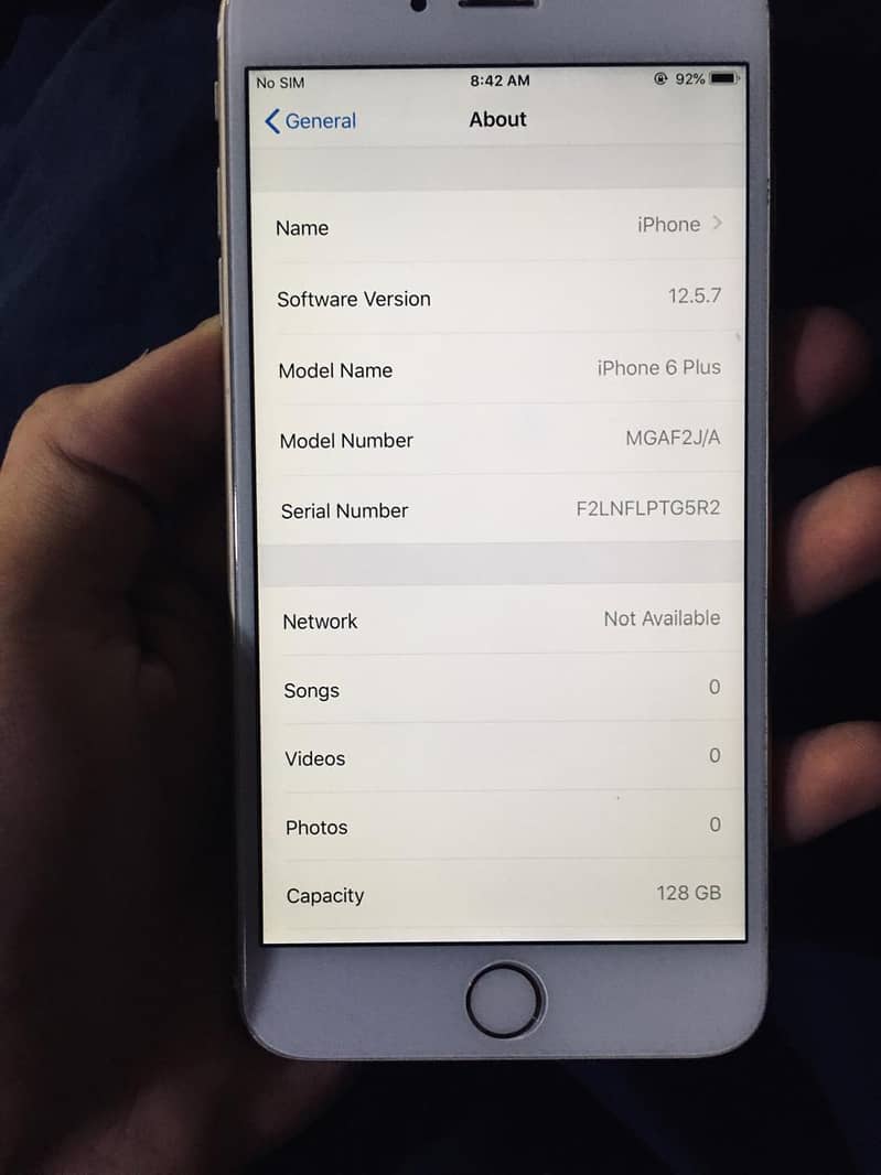 iphone 6 plus non pta 128 gb bettery 100% 6