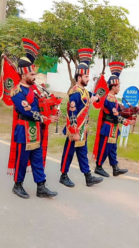 fauji pipe Band Service for contact Shaheen 1 star Pipe Band 5