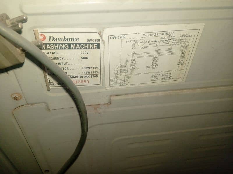 dawlance twin washing machine 11