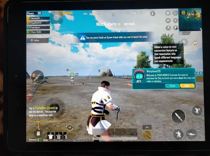 Apple Ipad 5th Generation with Box charger PUBG Running 1