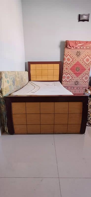 Wooden Single Bed 2