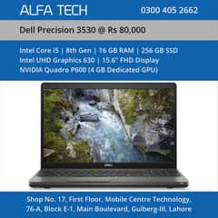 Dell Precision 3530 Laptop (i5-8th-16-256-15.6”-FHD-4GB) - ALFA TECH