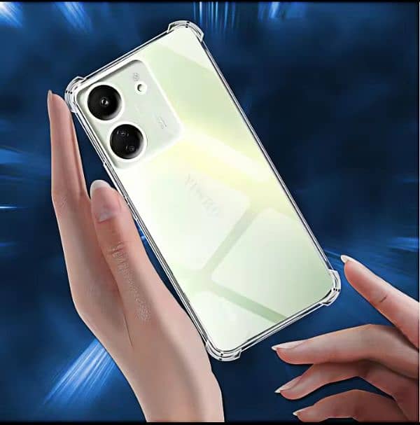 Redmi 13C Transparent Back Case | Dust Proof Transparent Clear Case 0