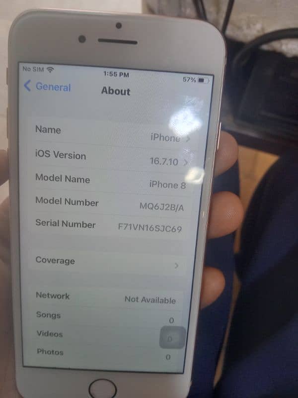 i phone 8 64gb non pta 2 monts sim working 3