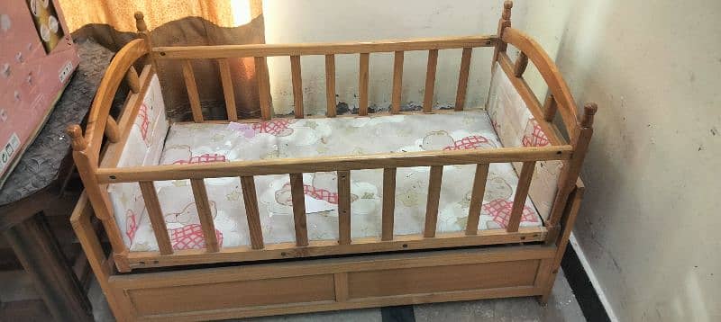 Baby Wooden Cot for sale 1