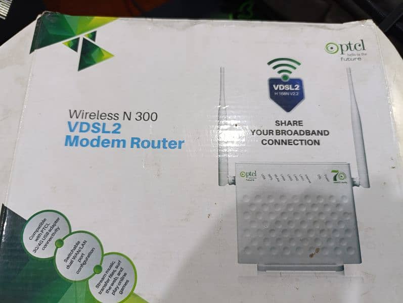 PTCL MODEM ROUTER ( N-300 VDSL2) 0