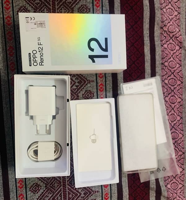 oppo reno 12f 5g 12/256 gb condition 10/10 just box open full warranty 9