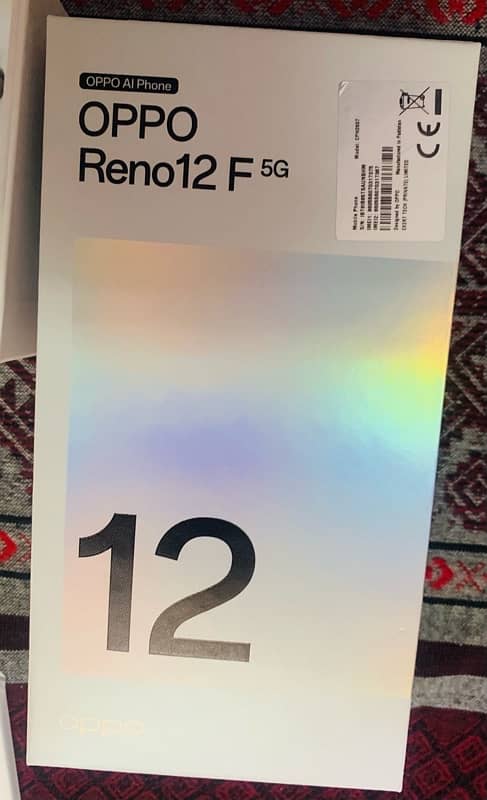 oppo reno 12f 5g 12/256 gb condition 10/10 just box open full warranty 11