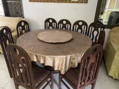 Dining table and chairs