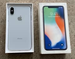 Iphone X 64gb with box official pta approved no fault urgent sale