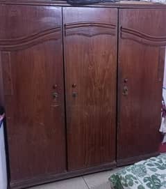 wooden wardrobe