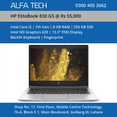 HP EliteBook 830 G5 Laptop (i5-7th-8-256-13.3”-FHD) - ALFA TECH