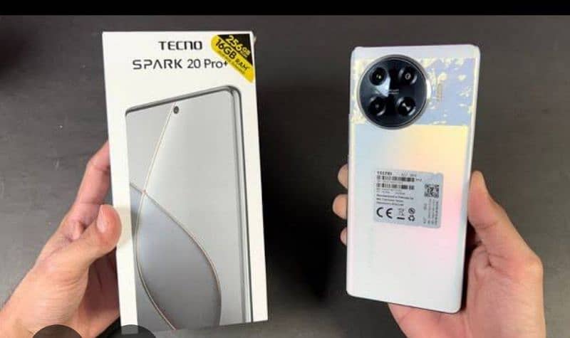 tecno spark 20 pro plus white colour with box 1