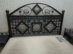 Iron Double Bed , Dressing (with mirror) , Two side tables