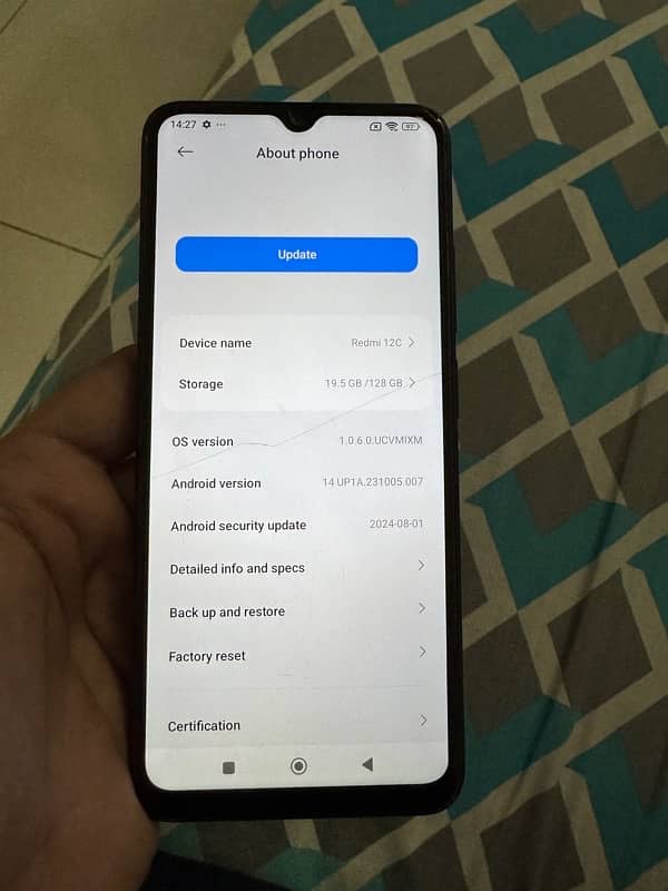 Redmi 12 C 128gb PTA Approved 4