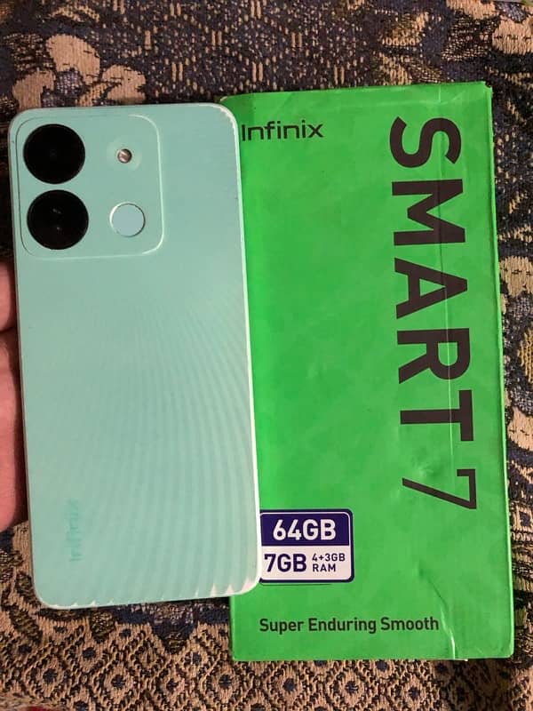 Infinix smart 7  sirf 2 month use with box 7